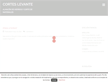 Tablet Screenshot of corteslevante.com